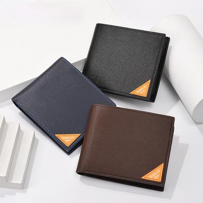 Men Business Pu Leather Billfold Wallet For Men Brand Luxury Short Slim Male Purses Money Credit Card Holder Thin Carteras