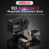 Metal Magnetic Base For DJI OSMO 360 Foldable Quick Release Extension Bracket For DJI Action 4/3/5pro Camera Accessories