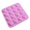 16 Cavity Pig Head Shape Silicone Mold Diy Fondant Soap Candy Chocolate Kitchen Mould Accessories Piggy Soap Cookies Cake Mold