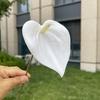 10ks Mini Anthurium Umělé Květiny Falešné Stonky Alokasie pro Svatbu Domácí Květinové Uspořádání Dekorace