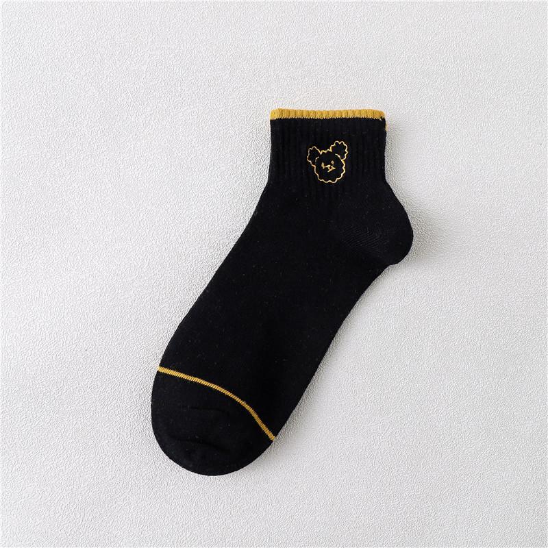 Womens Ankle Socks Bear Fun Novelty Pattern Soft Cotton Socks Low Cut Athletic Casual Cute Socks