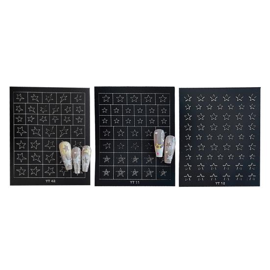 3/6/7/8/9/10 Sheets Nail Art Sticker Self-adhesive Halloween Christmas Butterfly Love Heart Women Fake Nail Decoration Decal