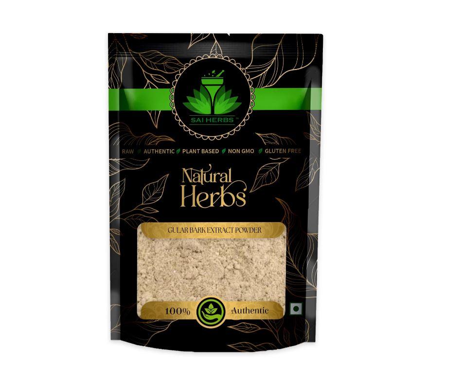 SAI HERBS Gular Bark Extract Powder - Gular Chal Extract Powder - Ficus Racemosa (100 g)