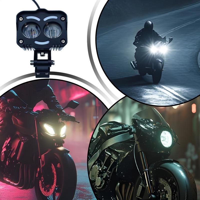 LED Motorcycle Headlight High Brightness Front Light Energy Efficient Waterproof Driving Headlamp With Adjustable Angle