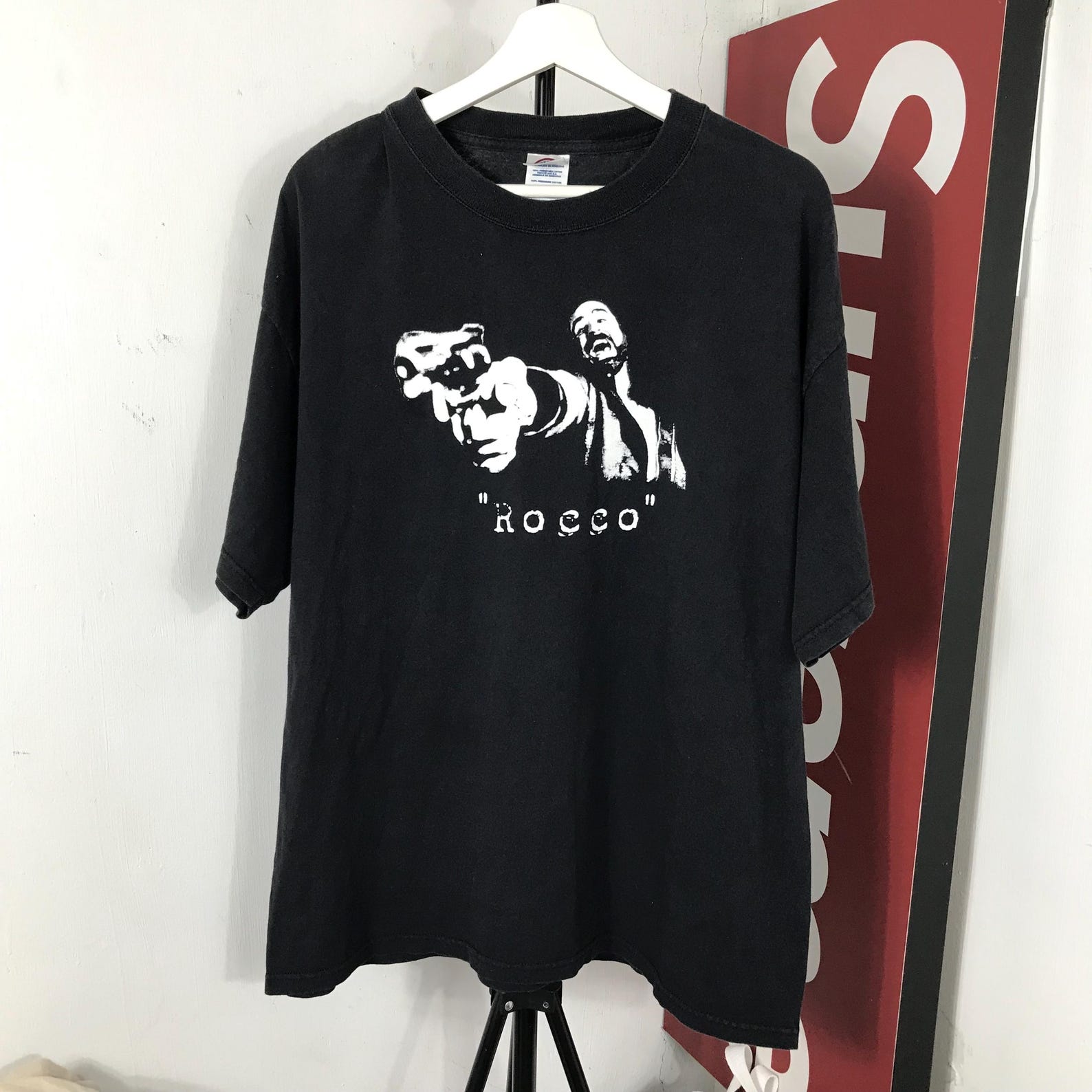 vintage movie The Boondock Saints Rocco Vintage Movie Promo Shirt the dark knight / vintage Movie 3XL