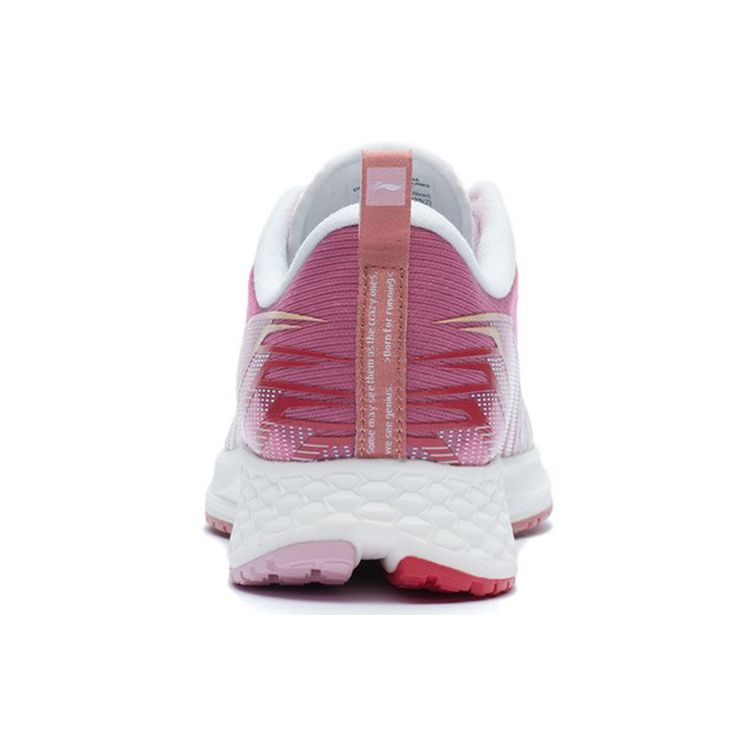 Li Ning Red Rabbit Fabric Non-Slip Breathable Low-Top Running Shoes Women sneakers White ARMR022-7