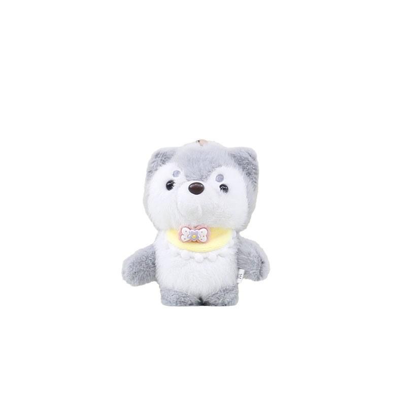 Lovely Khaki Shiba Inu Plush Doll Keychain Charming Dog Accessory For Everyday Use