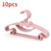 10PCS Baby Plastic Hanger with No Trace for Children To Air Clothes Portable Plastic Windproof Hanger for Baby Clothing Organizer
