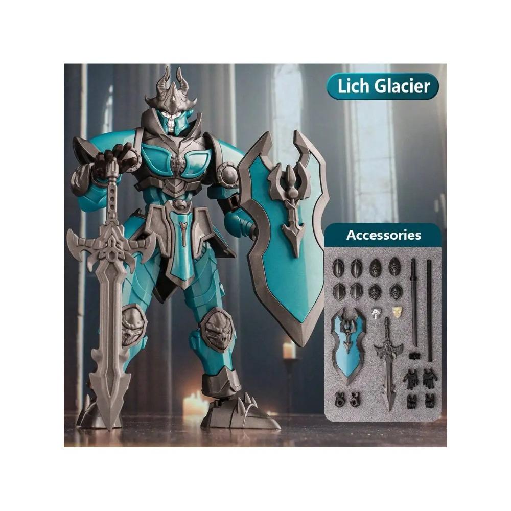 Lucky 13 Movable Joint Doll King Arthur Lich King Knight Robot Assembly Toy Model Boy Gift