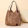 Mother Bag Large Capacity Tote Bag Women's Shoulder Handbag Solid Color Crossbody Bag