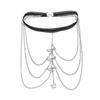Lanț de picior cu ciucure fluture multistratificat, la modă, versatil, accesorii de corp, lanț, bijuterii artizanale V4A9