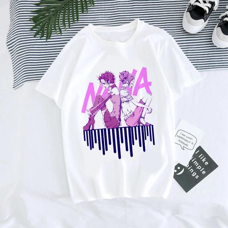 ZX TEE Nana Anime T-Shirt Nana Anime Shirt Nana Osaki Manga Charakter Shirt BLACK STONES Merchandise Japanisches Anime Charakter Print T-Shirt