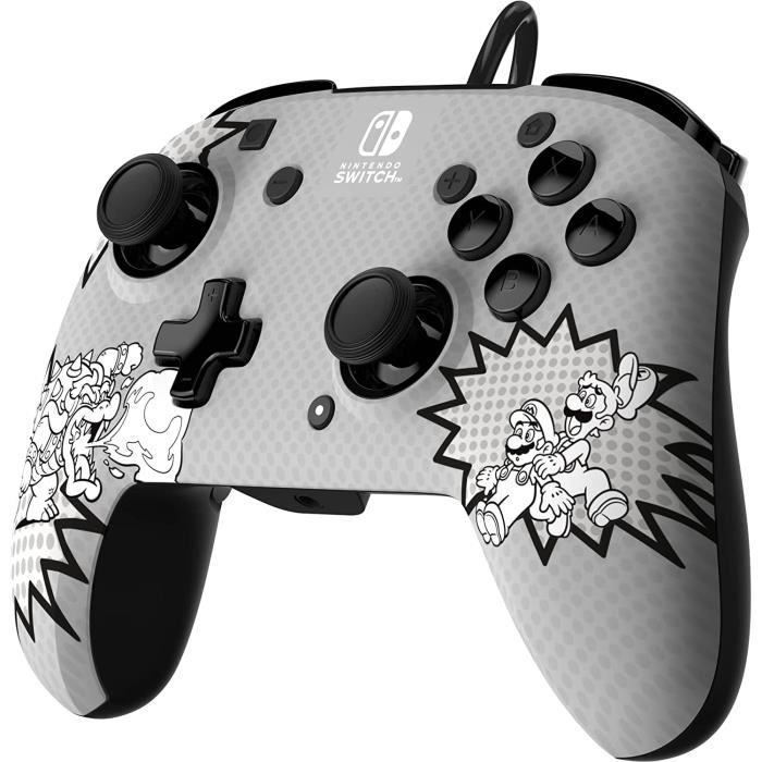 Manette de jeu - PDP - Rematch - Filaire - Multicolore - Nintendo Switch
