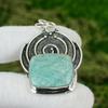 925 Sterling Silver Amazonite Gemstone Ethnic Engagement Sister Pendant Jewelry