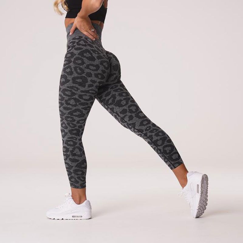 Animal Print Pencil Nine Pants Woman Animal Print Pencil Ankle-Length Pants Female