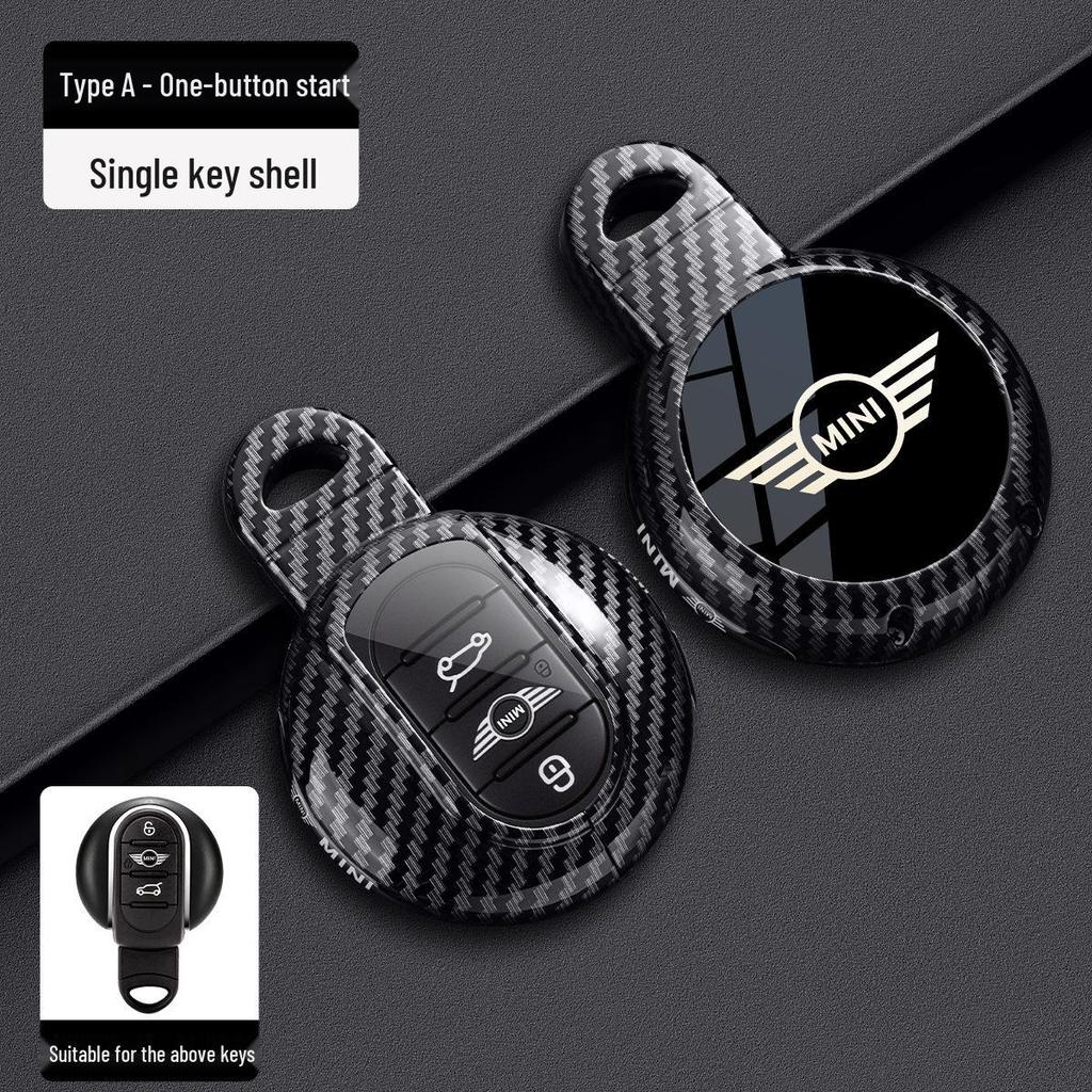 BMW Mini Key Case for Countryman and Cooper (Models F54, F55, F56, F60) - Carbon Fiber Metal Shell