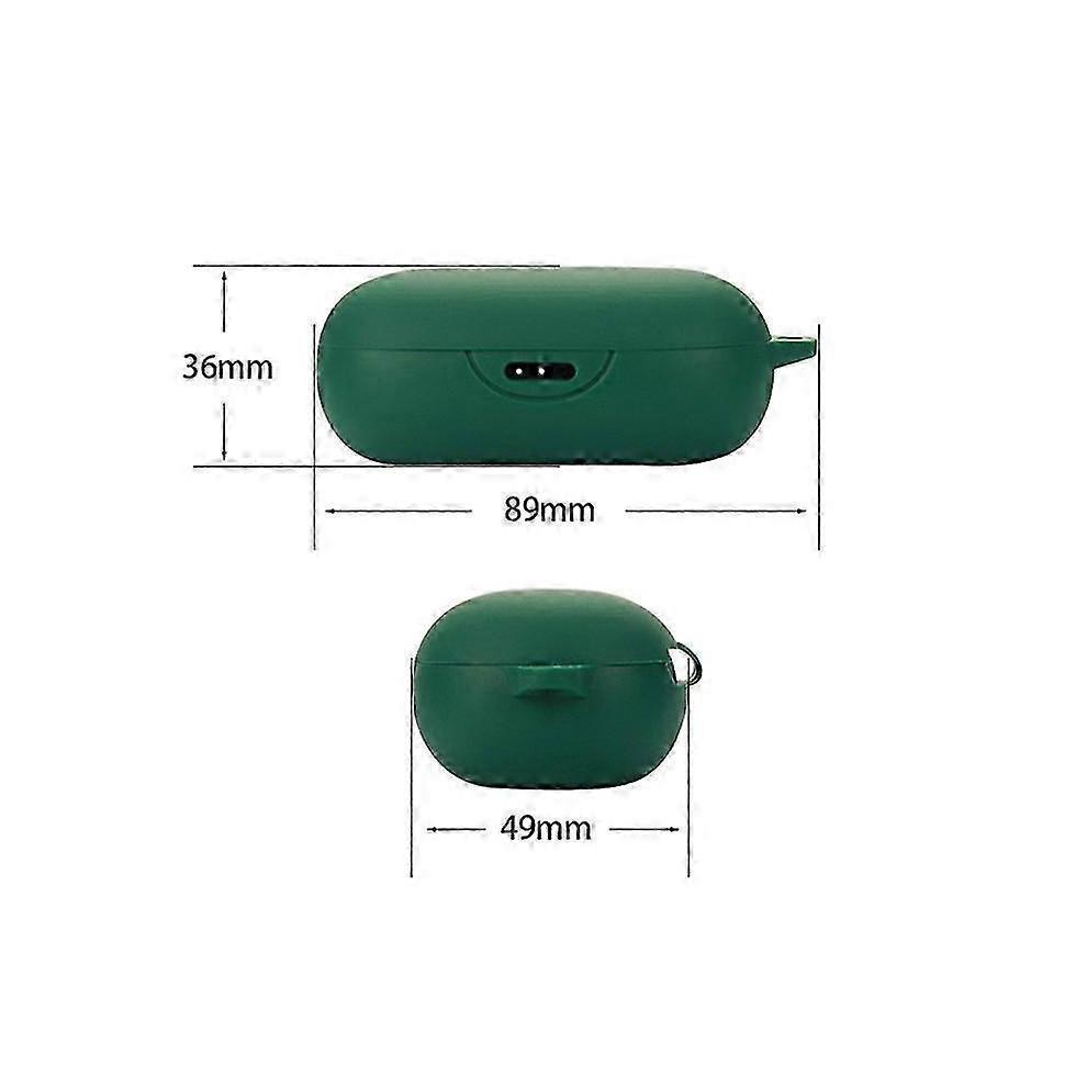 (Red) Anker Soundcore Sport X10 Wireless Earbuds Case - Anti-Drop Silicone Cover with Anti-Lost Buckle
