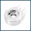 Universal Car Aluminum Alloy Oil Filter Cooler Sandwich Thread Plate Adapter Oil Cooler Kit Silver Tone M20x1.5 1/8 NPT Automotive Parts