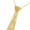 Exaggerated Tie Shape Necklace Charm Crystal Chain Choker Rhinestone Tassel Necklace  Girls