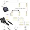 LED  Fireworks Light Solar Indoor Fairy Garden Lights 8 Lighting Modes DIY Starburst Solar Lamps Holiday Decorative Lights 3 Lighting Color