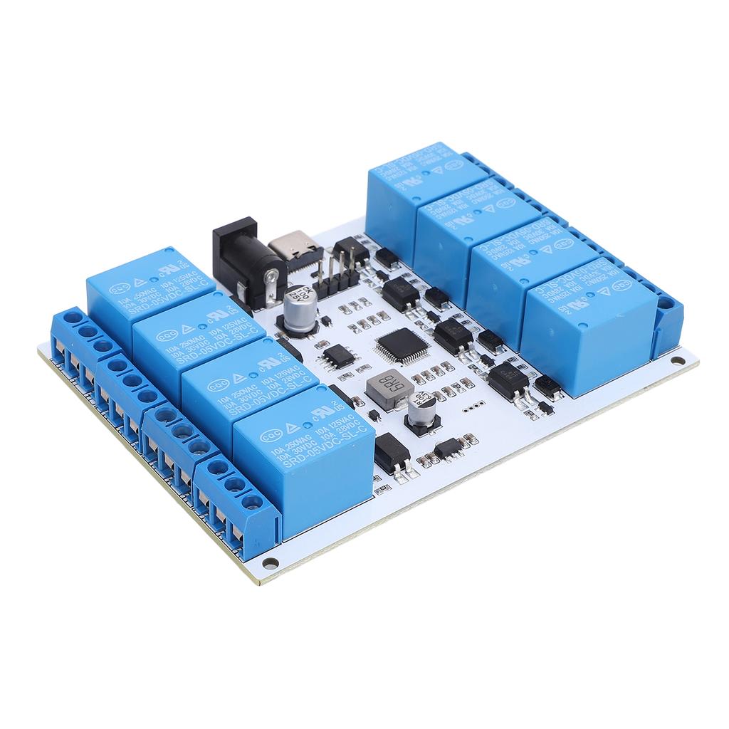 8 Channel 5V USB Relay Module Control Board Type C Interface Optocoupler Protective Chip USB Smart