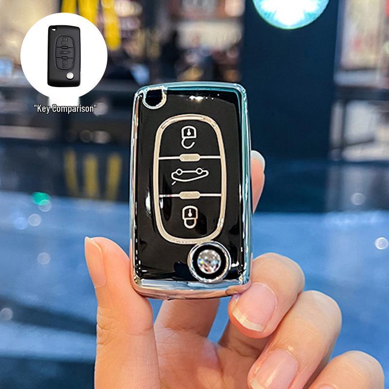 Peugeot 308/207/408/508/307/301/3008 Key Cover with Button for Remote Control