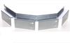 Angle extérieur pour bordure de jardin - ICH-ZAPFE.DE - 9,5 cm Galvanisé - Aluminium - Gris