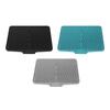 Dish Drying Mat Heat Resistant Prevent Slip Silicone Slope Dish Drying Pad with Drain Lip for Counte