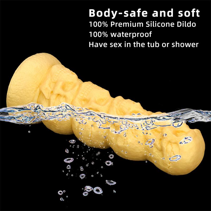 Skull Oversized Silicone Anal Plugs Dildos Alien Anal Plugs Alternative Anal Dilators Huge Masturbators