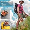 90-Degree Folding Outdoor Solar Fan 4 Speeds Wind Folding Ventilador Portable Tent Fan  Tent Use