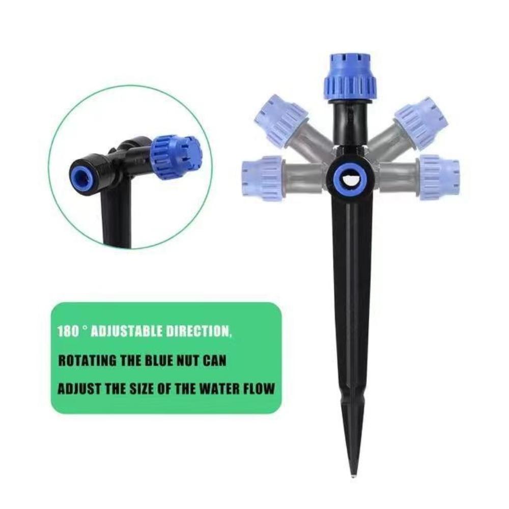 5Pcs 15cm 360degree Sprinkler Tool Quick Insert 8-holes Drippers Atomization Sprayer  Garden