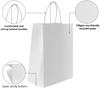 Pochette cadeau - gaoyong - paper bag with handlew-1 - 30 pièces - 130 gsm - dimensions 15x8x21 cm