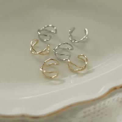 Women's Cling Jagged Line Ear Cuff Earrings