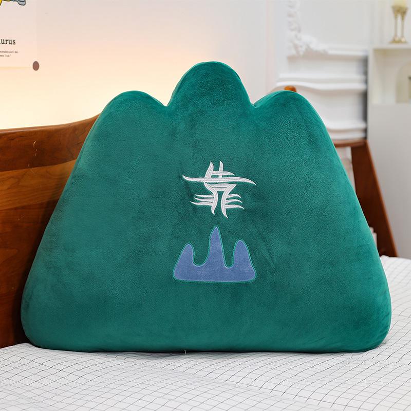 

Creative Internet celebrity backer pillow comfortable sofa cushion office lunch break lying pillow car seat waist rest 40*50cm0.5kg зелений