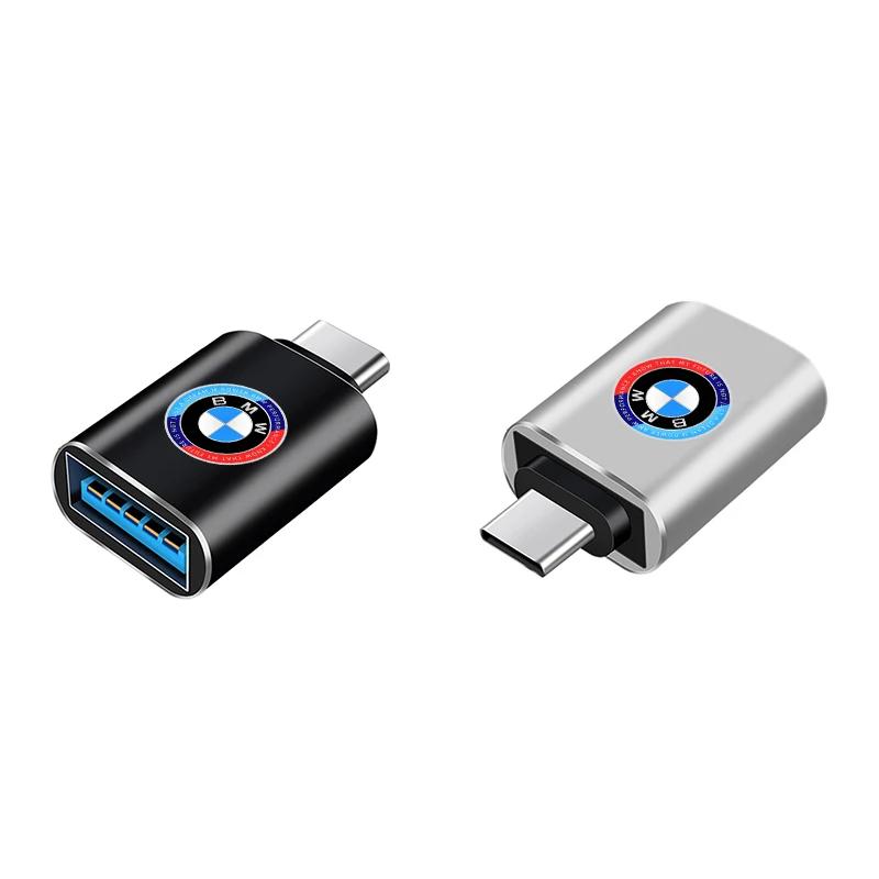 WMV2 New USB 3.0 Type-C Car Data Adapter Type C 10A OTG USB C Male To USB For BMW E46 E39 E90 E36 F30 F10 E34 E30 F20 E92 M3 M4 X5 X6