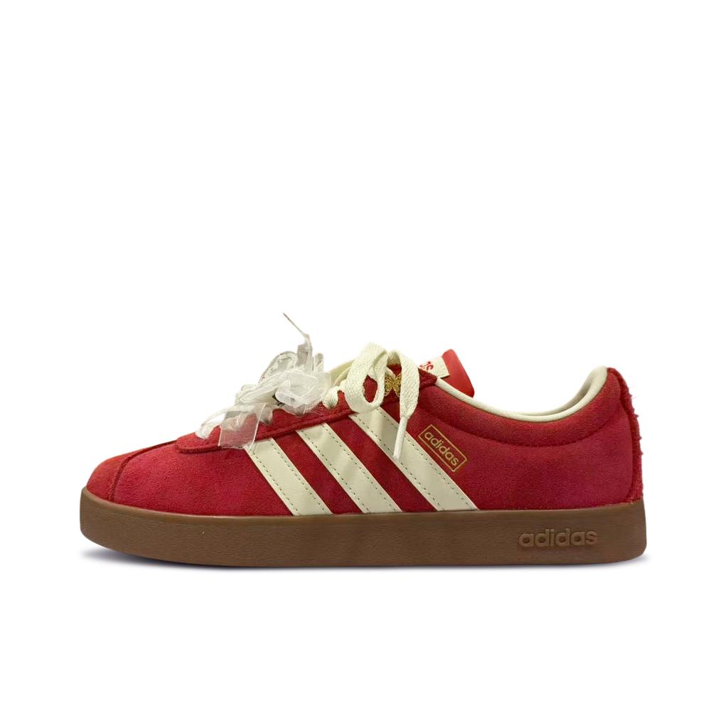 Adidas Vl Court Classic Fire Butterfly Low top Skateboard Shoes Women's China Red KK3774(Team332-)