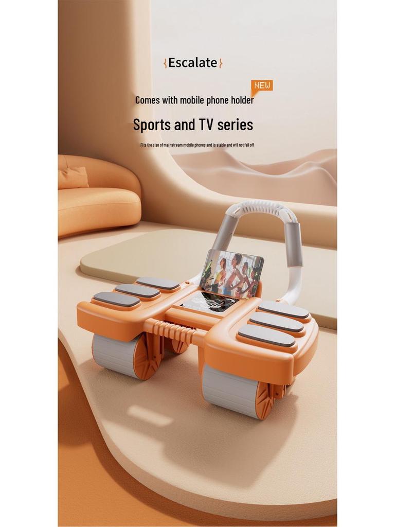 Changfeng 2025 Four-Wheel Ab Wheel with Elbow Support - Automatic Rebound Sit-up Fitness Machine