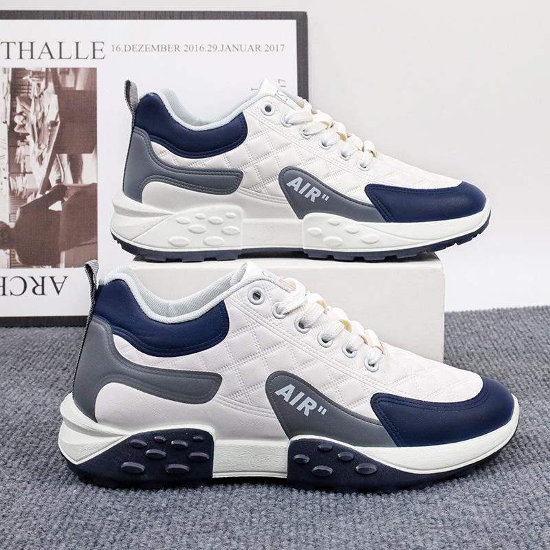 

Men s shoes four seasons non-slip thick-soled breathable retro sports shoes trendy casual dad shoes green shoes trendy fashion 38 белый