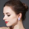 FEEYOO Baroque Natural Freshwater Big Pearl Earrings For Women Girls Fashion Pearl Stud Earrings Party Jewelry
