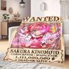 Cardcaptor Sakura Awesome Print Flannel Blanket, Cartoon Characters for Bed, Cozy Home Decor for Sofa, Travel Throw_LIAN
