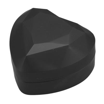 LED Light Pendant Necklace Box Large Capacity Soft Lining Heart Shaped LED Pendant Box Jewelry Gift