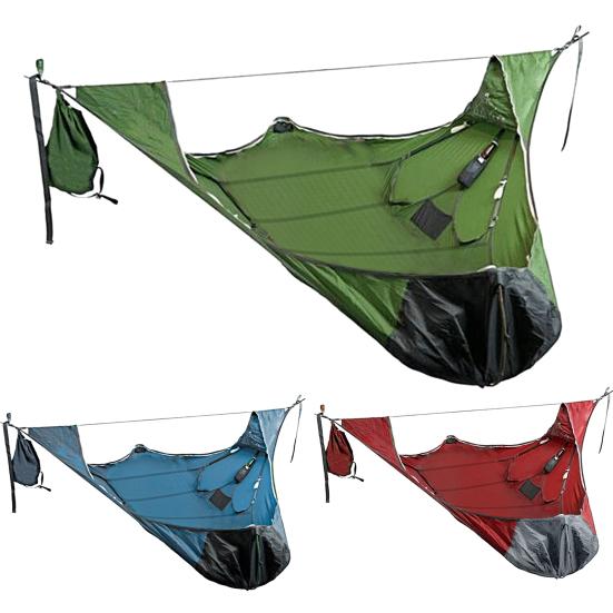 Anti-tear Anti-mosquito Solid Straps Camping Camping Portable Bed Net Outdoor Hammock with Multi-person Hammock Camping