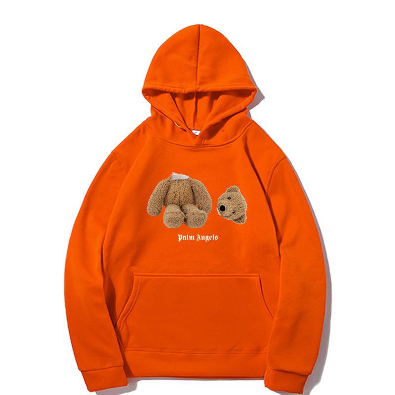 Pulovere Mâneci Lungi Unisex Urs Înger Imprimeu Ursuleț de Pluș Cuplu Hanorac Pulover