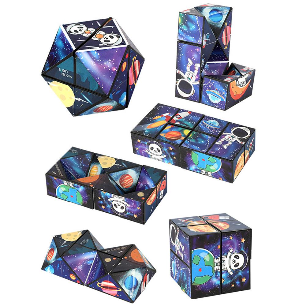 Panda Puzzle Three-Dimensional Small Toy Flipping Shape Shifting Box  Children's