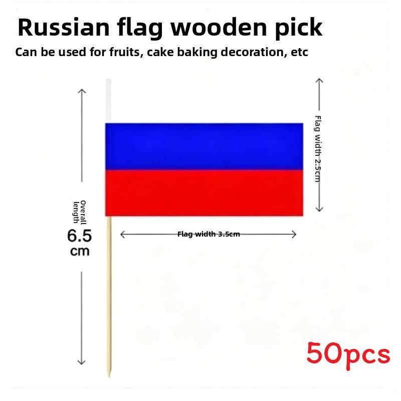 Multinational Flag Toothpick Food Decor Pack For Fruit Garnishes And Cocktails