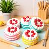 Strawberry Cake Design Simulation Food Toy PU Material Slow Rising Toy  Office Use