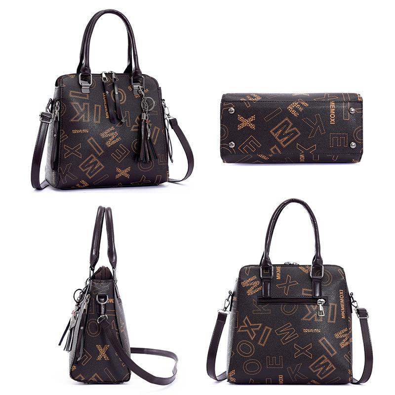 Neuer Alphabet-Mode vielseitig pendelnd hochwertig große Kapazität Tragetasche Damen Umhänge tragbar Schulter Tide