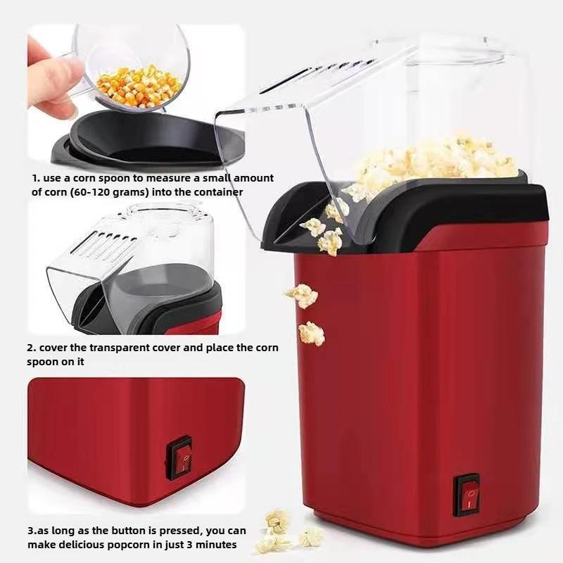 Household Electric Popcorn Machineblower Type Mini Popcorn Bagging Machine Electric Heating Corn Popper Machine Popcorn Machine
