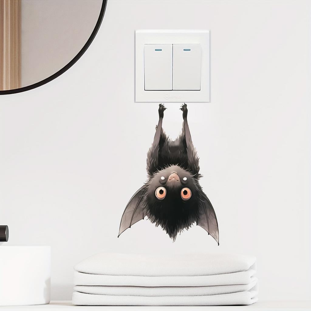 Fledermaus Wandaufkleber für Wohnzimmer Schlafzimmer Badezimmer Selbstklebend Abnehmbar Heimdekoration