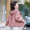 Middle-Aged Women's Lightweight Hooded Jacket